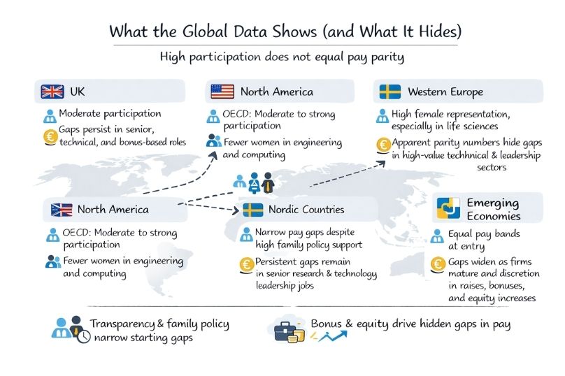 Global pay gap data