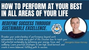 how to perform at your best in all areas of your life