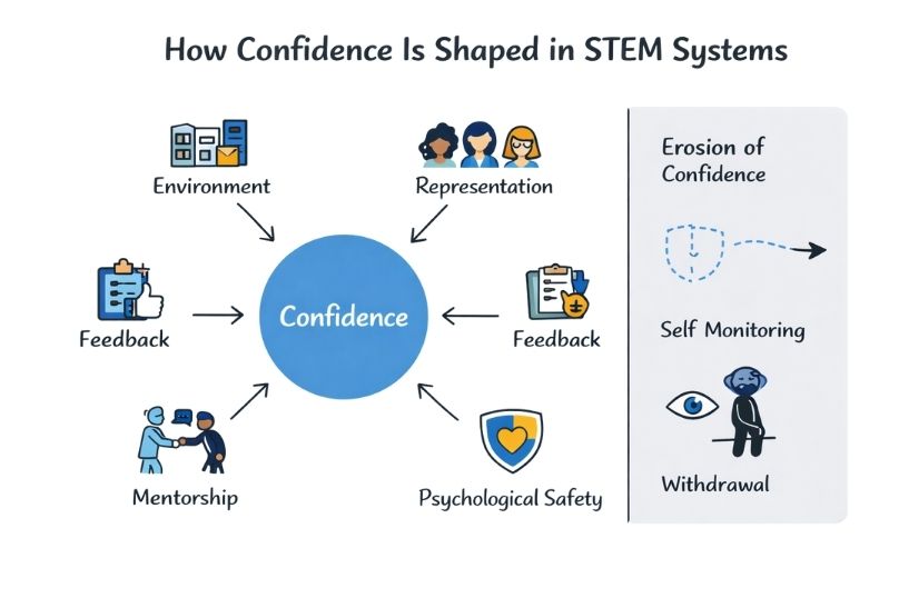 How confidence is shaped in STEM