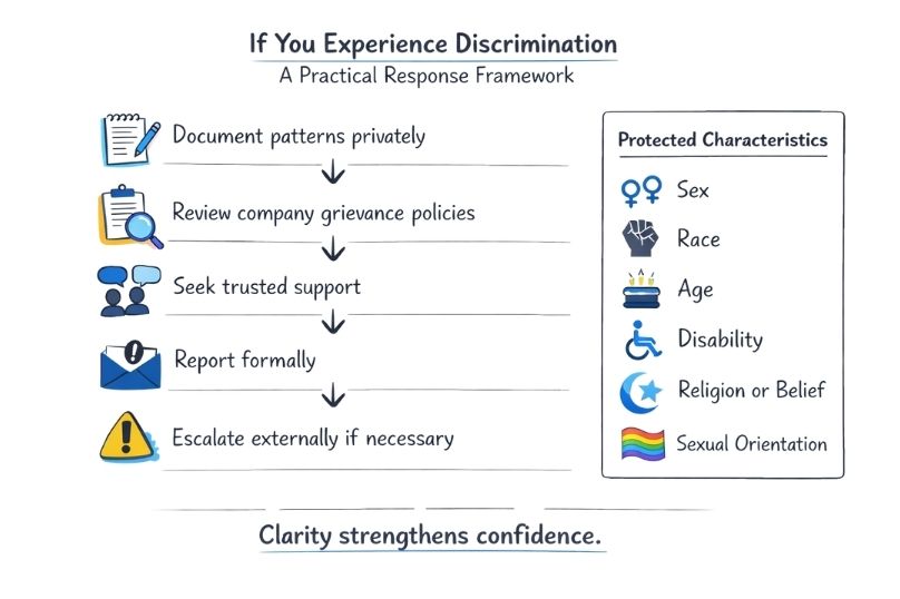 If You Experience Discrimination — A Practical Response Framework
