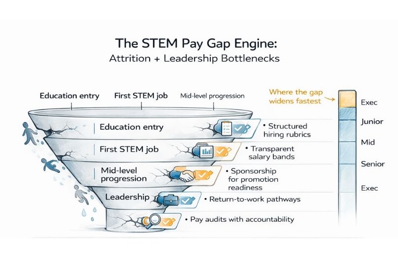 The STEM pay gap engine