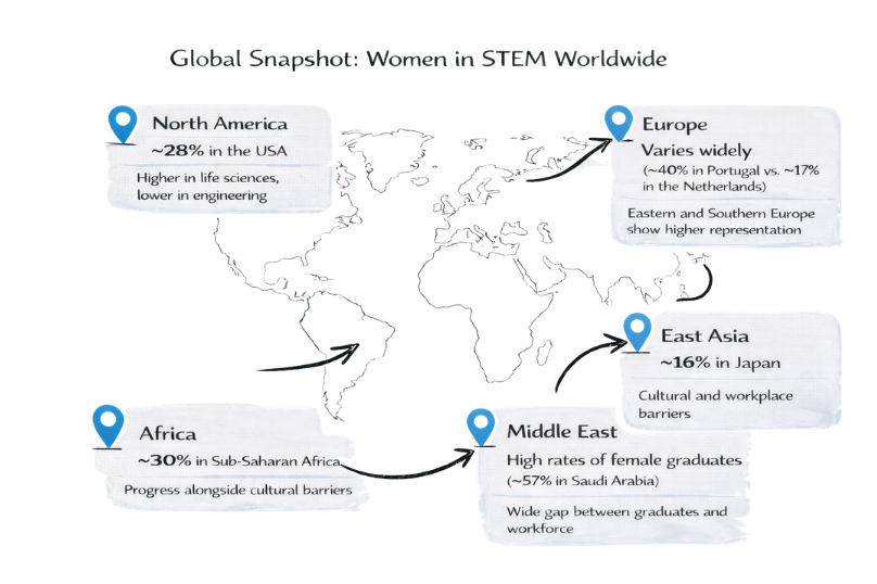 Global Snapshot of Women in STEM