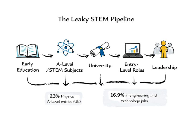 The Leaky Pipeline Infographic