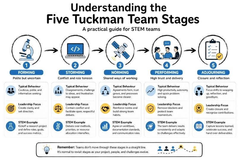 Understanding the Five Tuckman Team Stages