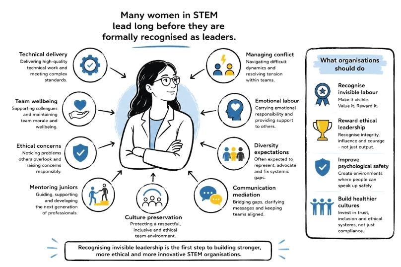 The Invisible Leadership Load Women in STEM Carry