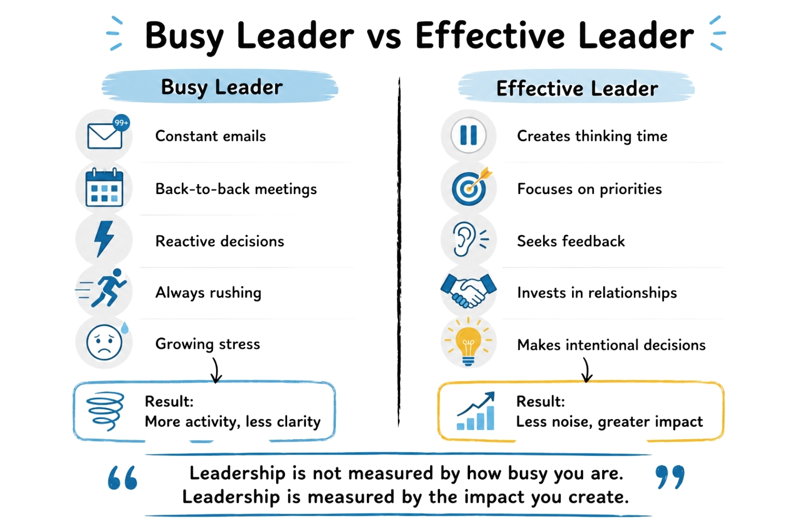 Busy vs Effective Leadership