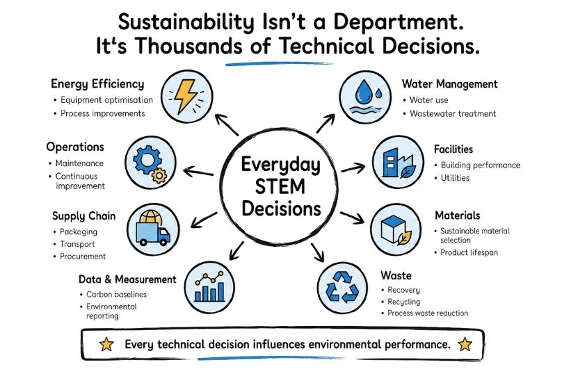 Sustainability Isn't a Department. It's Thousands of Technical Decisions.