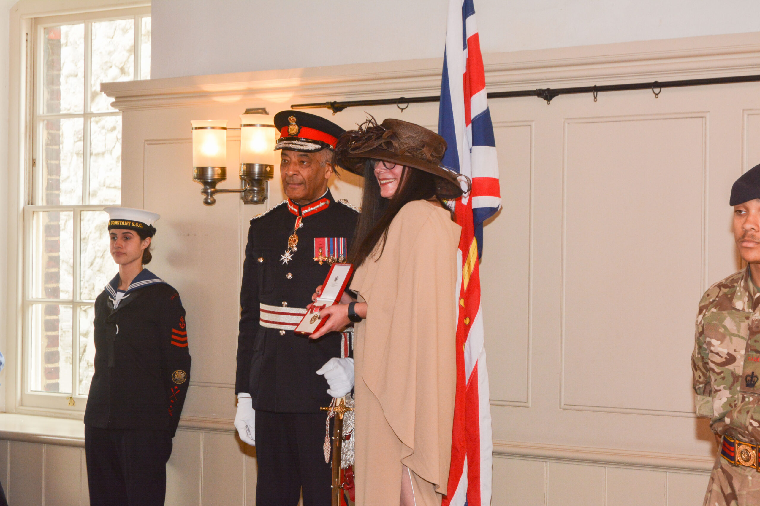 Dr Shara Cohen at her British Empire Medal investiture